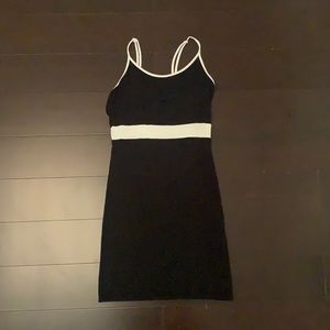 FOREVER 21, SIZE S, BLACK WITH A WHITE STRIPE